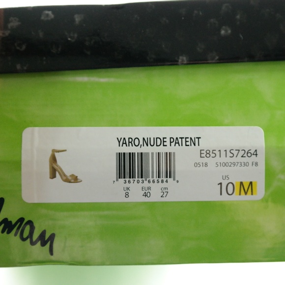 Sam Edelman Yaro Dress Sandals Sz 10 Nude Patent - Picture 2 of 7